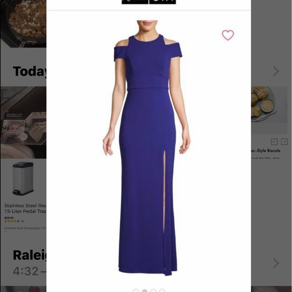 ABS Allen Schwartz Midnight Blue Gown